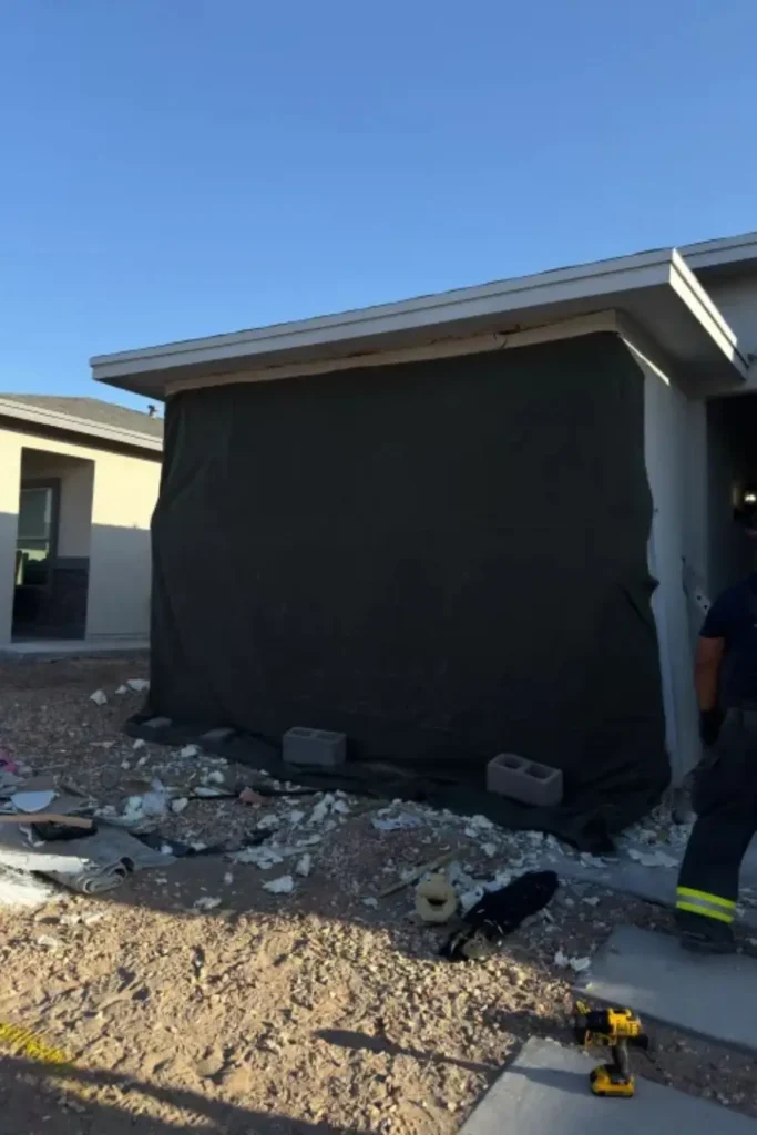 Truck Smashed Into a Sunland Park Home