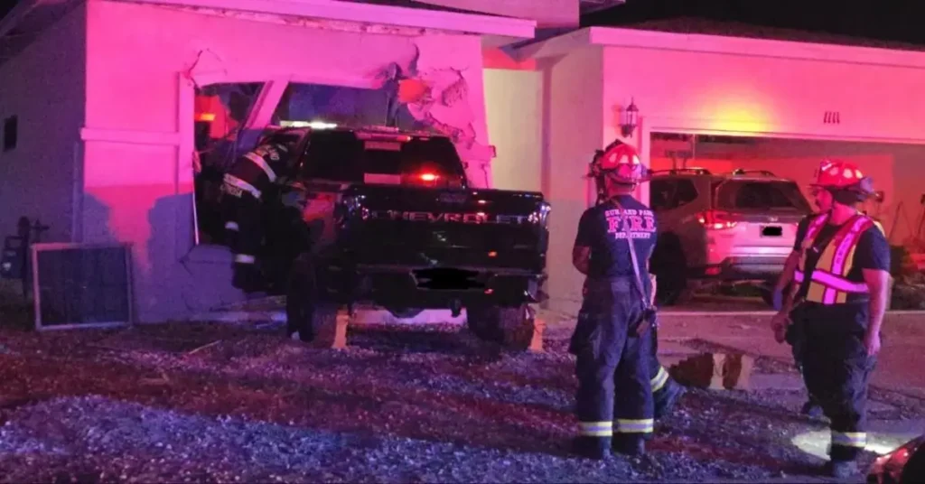 Truck Smashed Into a Sunland Park Home