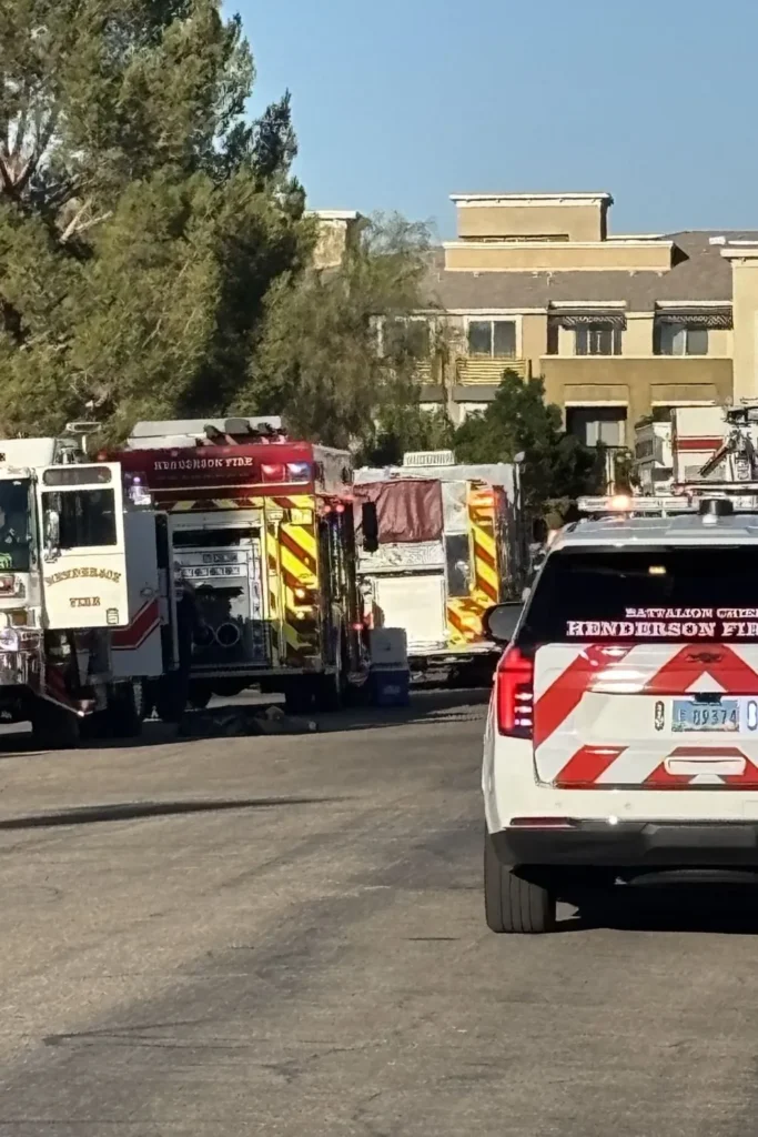Two Story Henderson Home Catches Fire