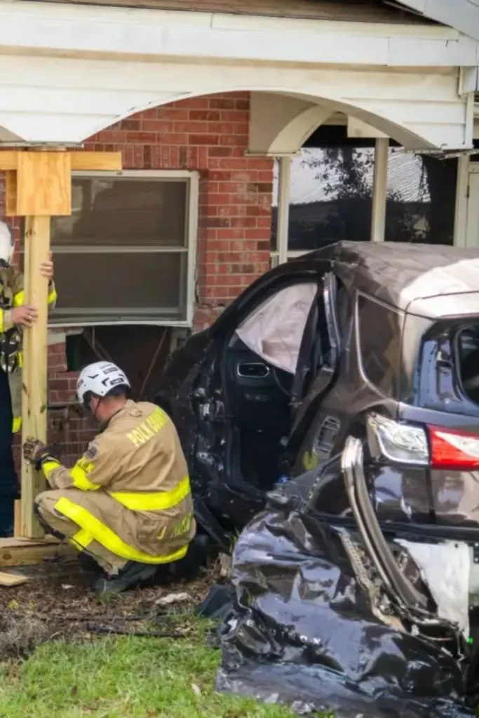 Car Slams Into Polk County Home