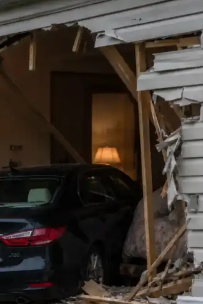 Car Plows Through Burton Mobile Home