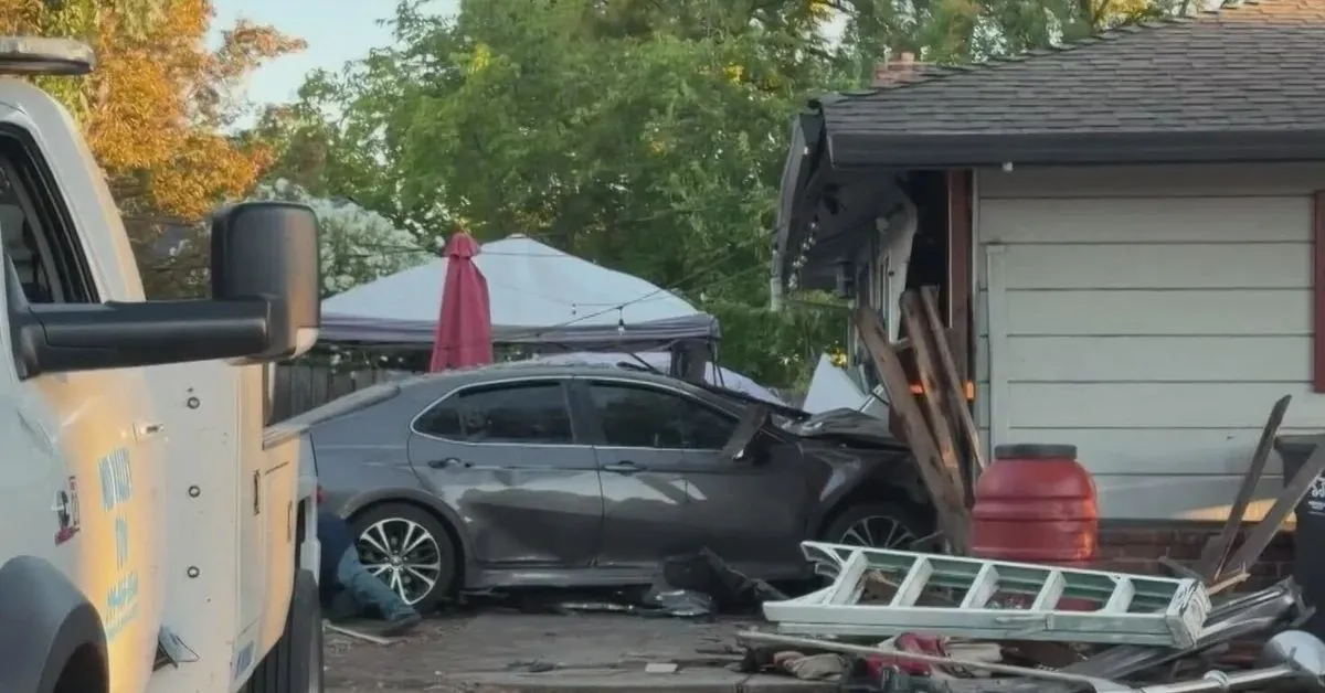 Car Just Crashed Into a Family's Garage in Stockton
