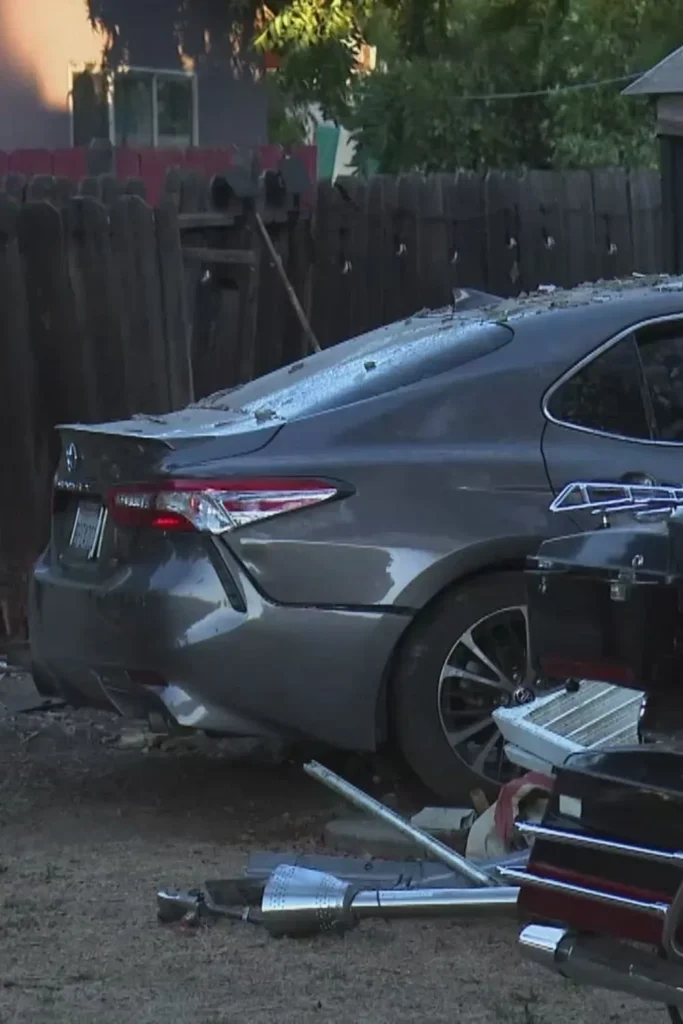 Car Just Crashed Into a Family's Garage in Stockton
