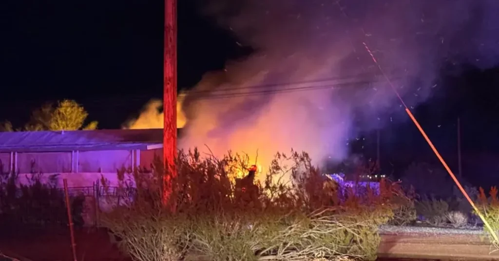 Mobile Home Fire in Apache Junction