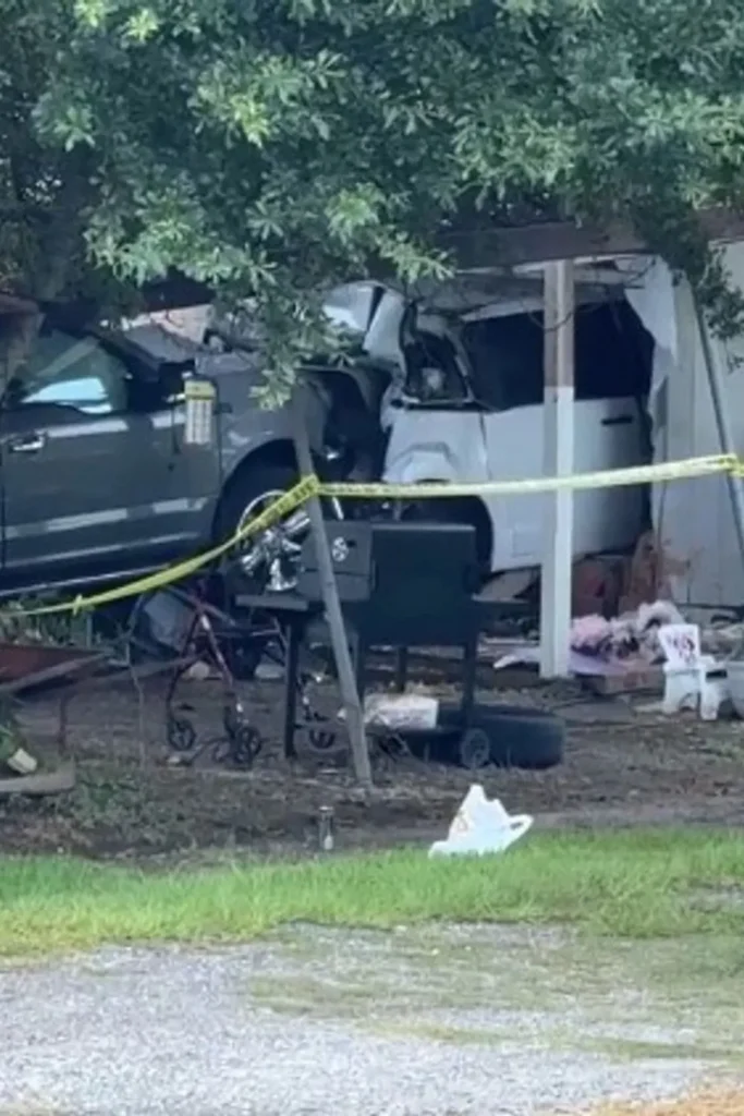 Pickup Truck Slammed a Parked Minivan Into a Texas Home