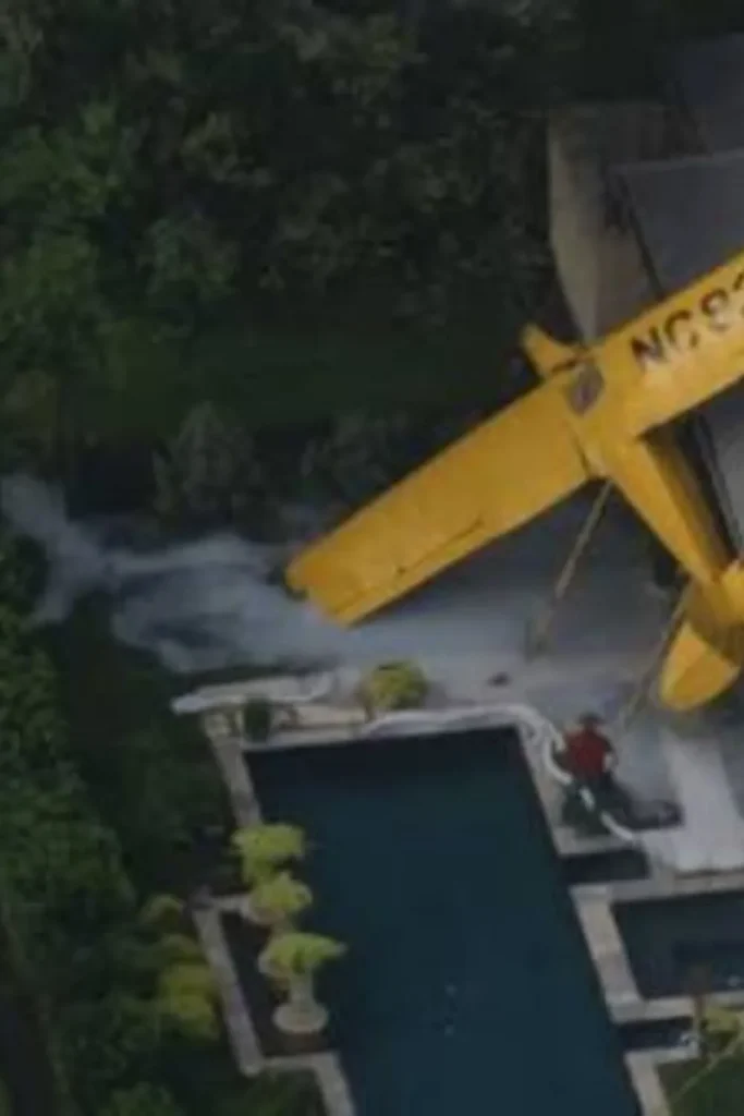 Texas Small Plane Crashes Into Roof