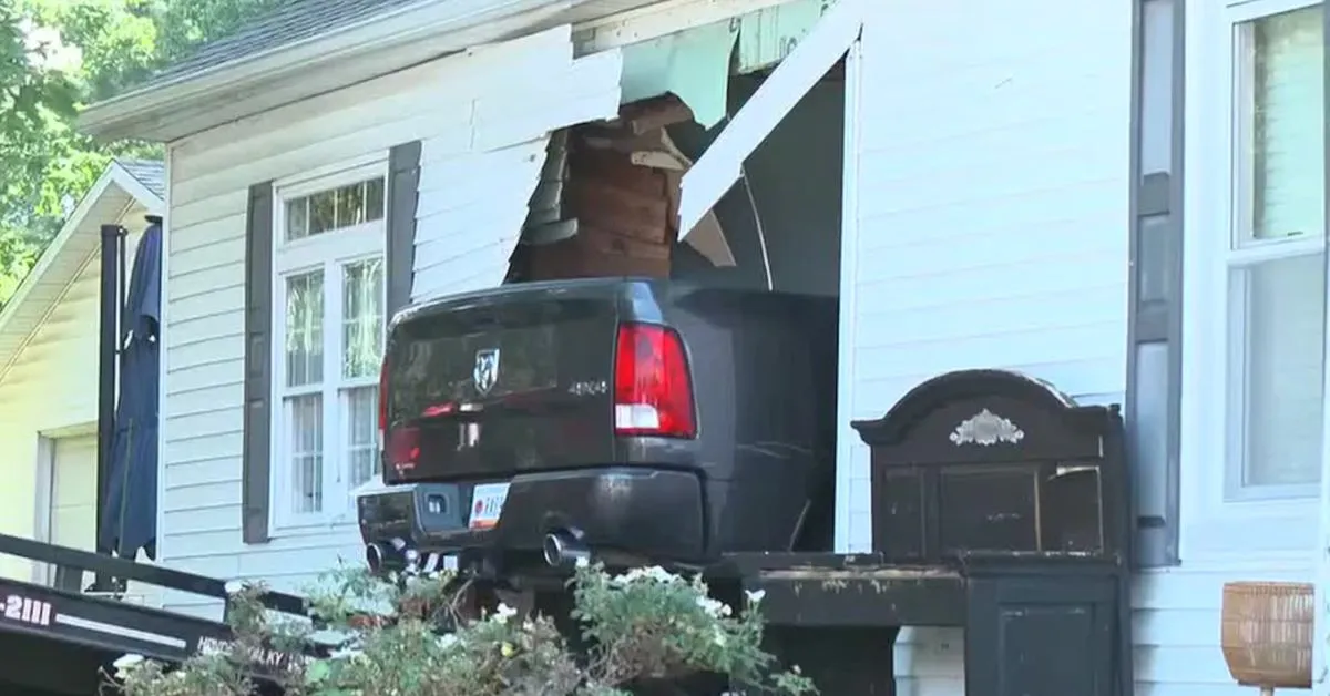 Truck Slammed Into a Newburgh Home