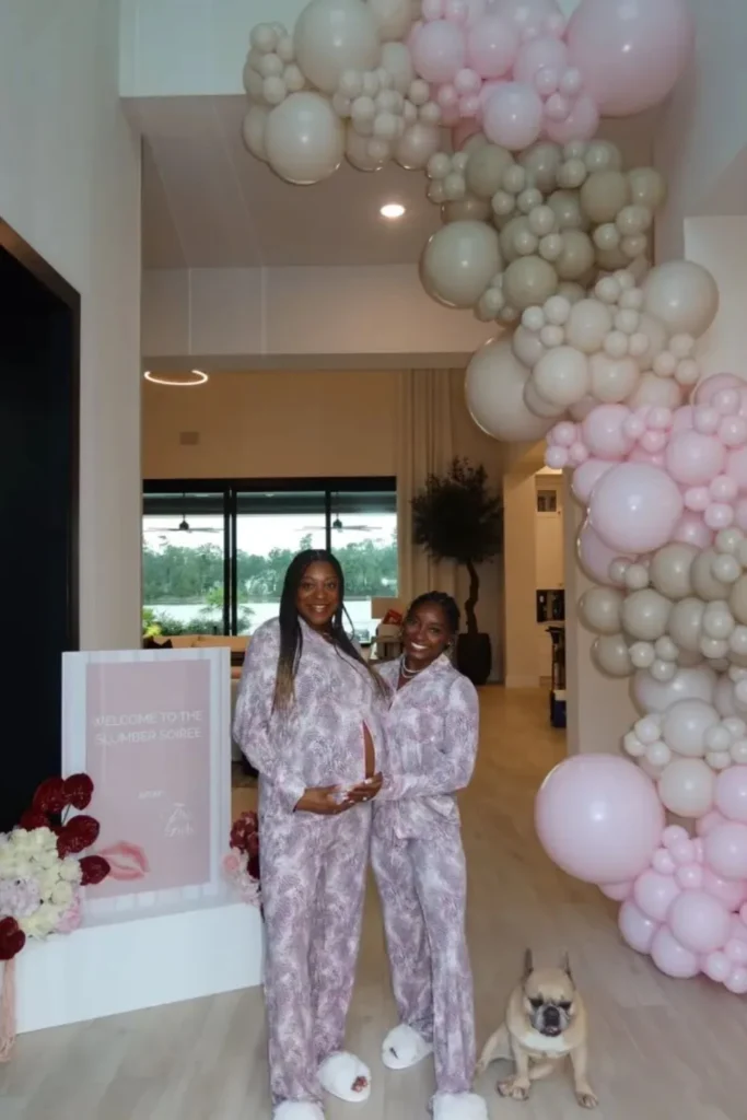 simone biles sleepover party texas home